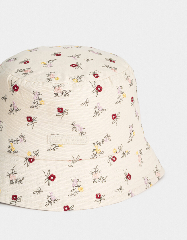 Sombreros Flores Piluso Bordado Florcitas - Estampado Flores