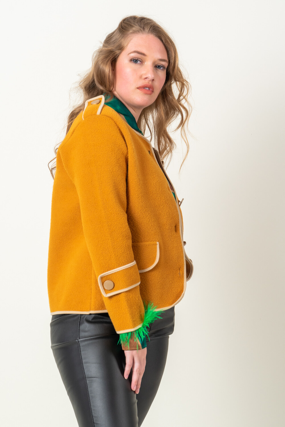 CHAQUETA TIARA Mostaza