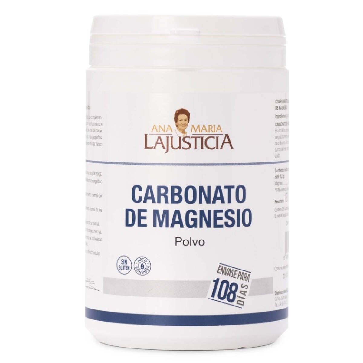Carbonato de Magnesio en polvo 130 g Ana María Lajusticia 