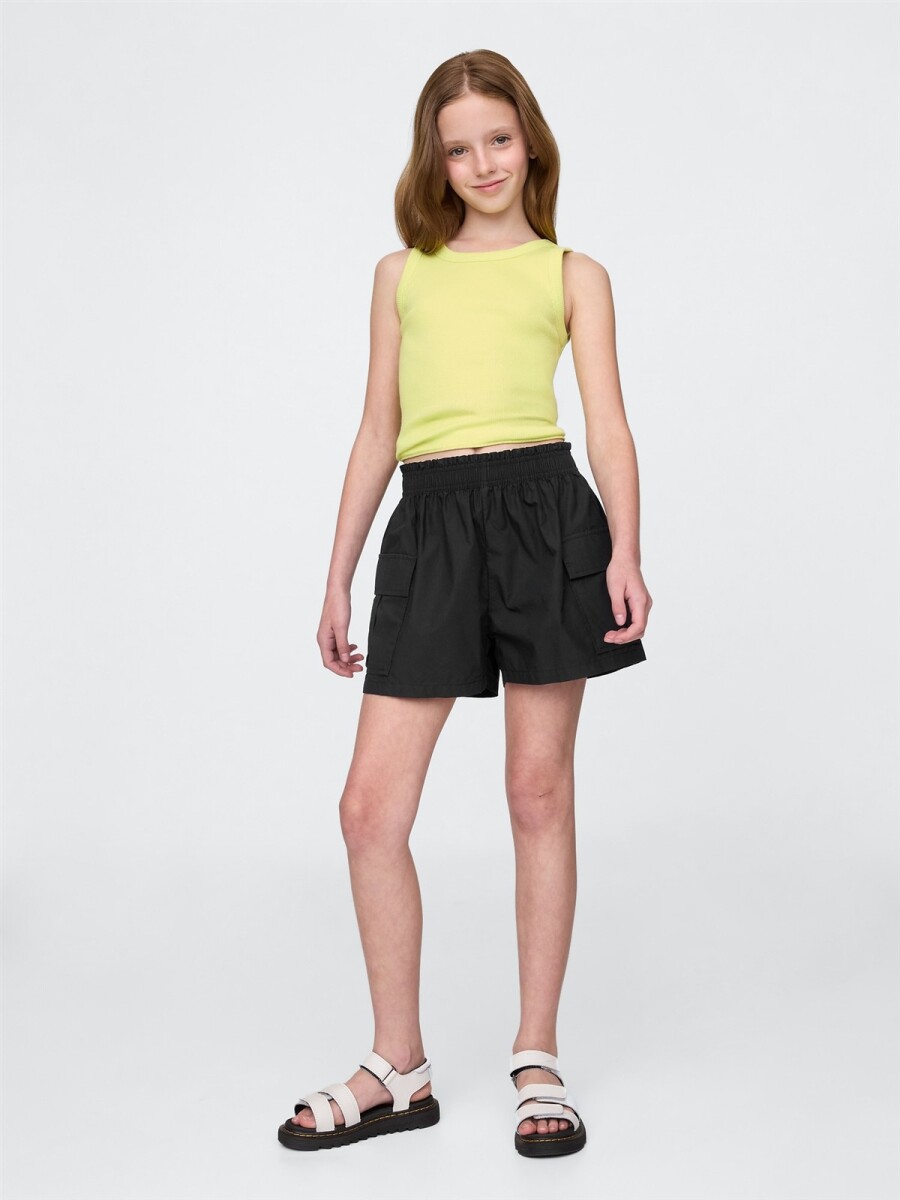 Short Cargo Utility Niña - Black 22 