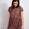 Vestido Feli Tul Marron