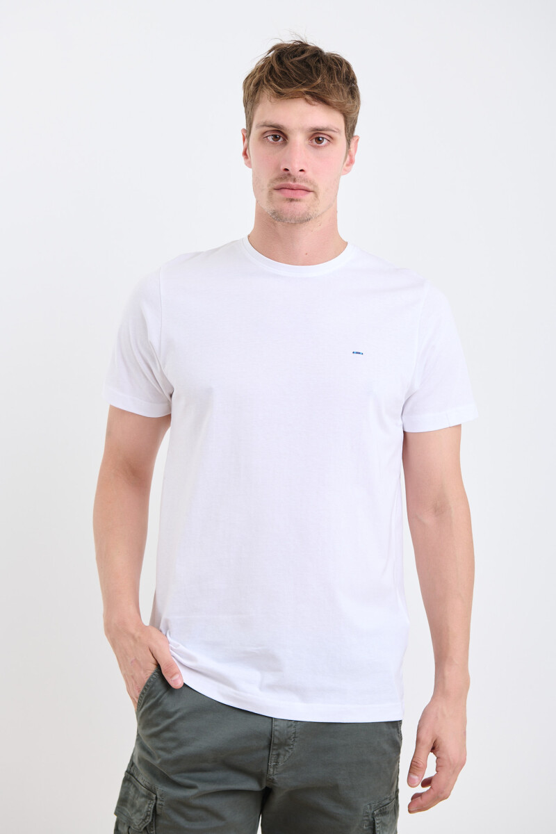 T-SHIRT HARRINGTON LABEL - Blanco 