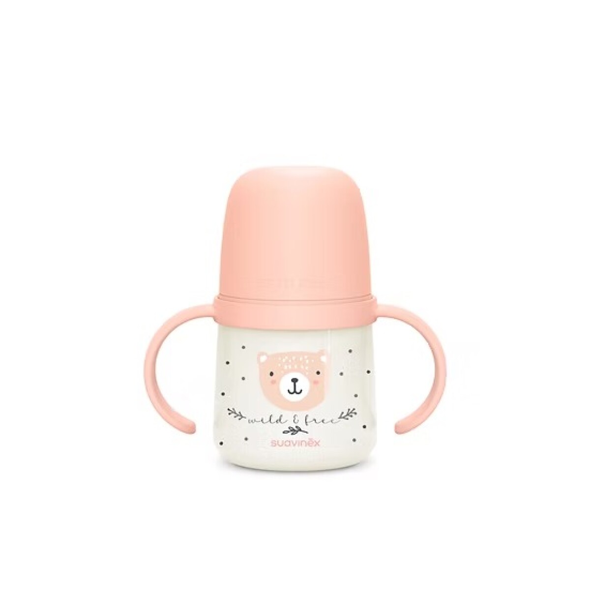 Vaso First Bottle SX PRO 6m+ SUAVINEX - bear rosa 