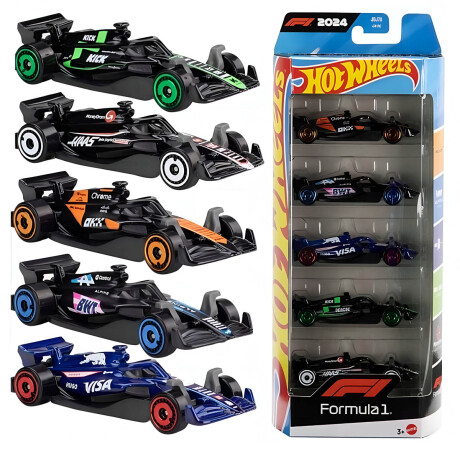 Set X5 Autitos Hot Wheels Fórmula F1 Coleccionables Set X5 Autitos Hot Wheels Fórmula F1 Coleccionables