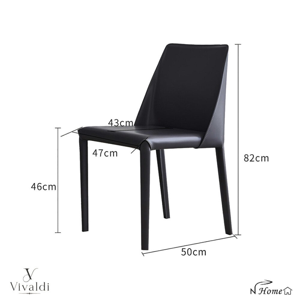 Silla De Comedor Ecocuero 100% Tapizada Blanco