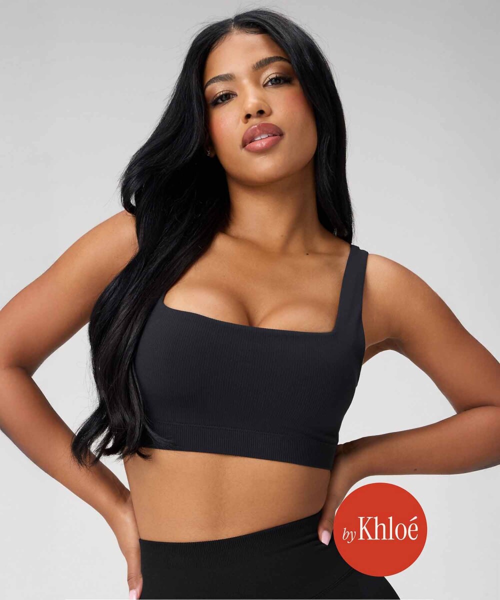 Bra Deportivo Sleek Seamless Low Impact Mujer - Black 