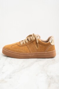 Zapatilla Gamuza Camel