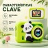 Cámara de Fotos Digital Infantil Panda Recargable VERDE
