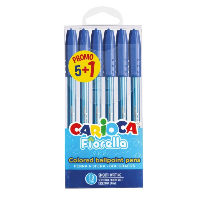 CARIOCA FIOELLE MULTI BOLIGRAFO CJ X 6 única