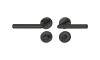Manija para puerta negro mate c/muletilla 903.93.559 Manija Para Puerta Negro Mate C/muletilla 903.93.559