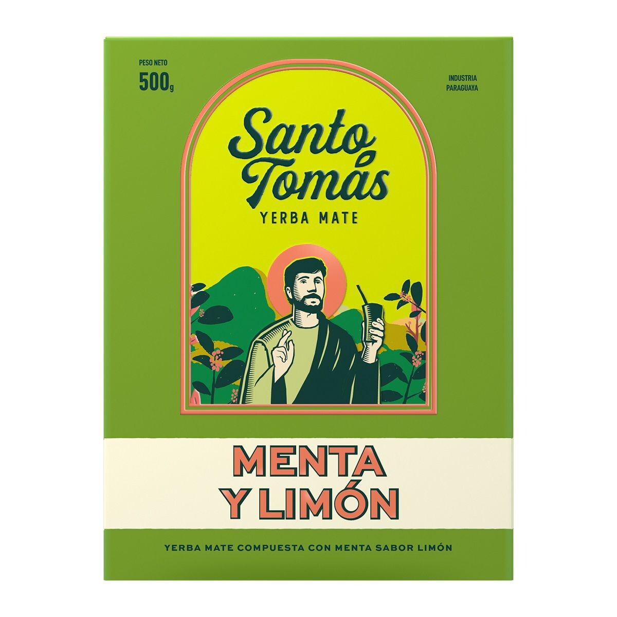 YERBA MATE SANTO TOMAS MENTA LIMON CJ X 