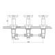 Griferia Bimando De Bidet Volante Cruz Serie Viterno Aqualia CROMO