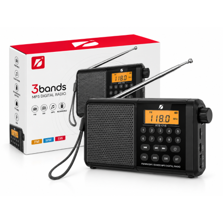 RADIO PORTÁTIL BT KTF-1715 AM/FM RADIO PORTÁTIL BT KTF-1715 AM/FM
