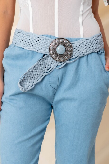 CINTO PIEDRA Celeste