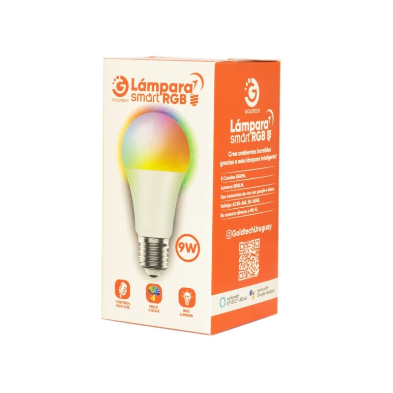 LAMPARA LED SMART RGB GOLDTECH LAMPARA LED SMART RGB GOLDTECH