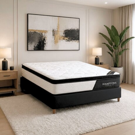 Sommier 2 Plazas Hamptons Cobalt Smart Box Negro