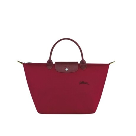 Longchamp Cartera Longchamp plegable de nylon con cierre y asa corta Le pliage green M WatchMe