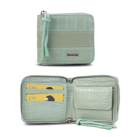 Billetera Candela Croco Cilantro