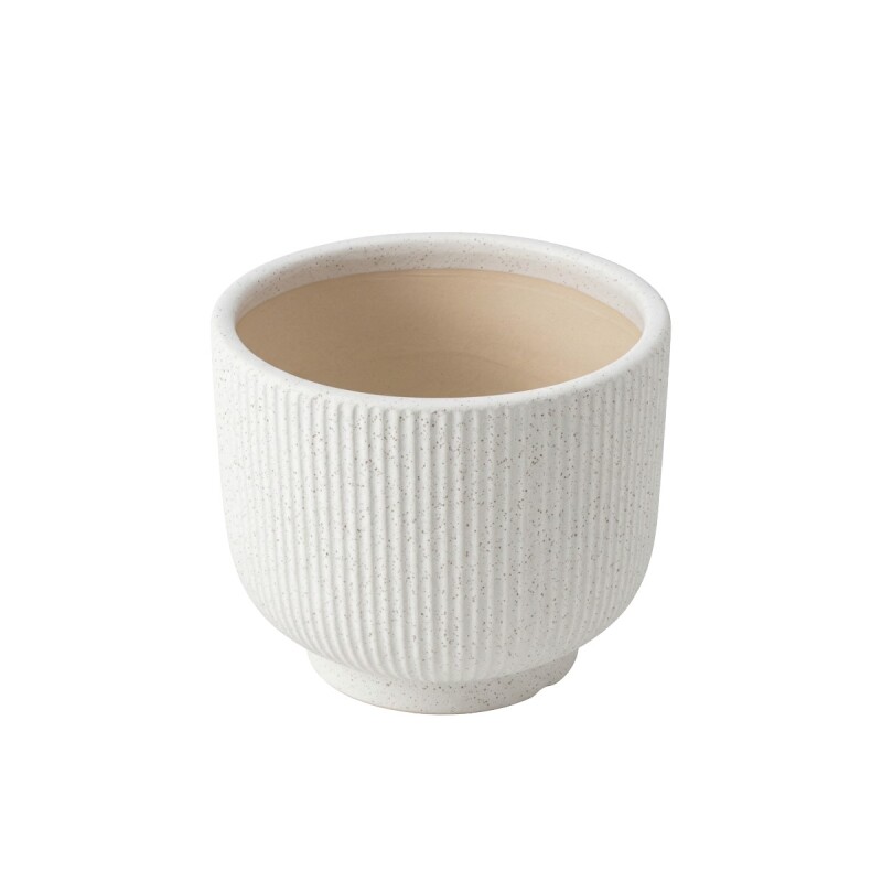 MACETERO CERAMICA BLANCO MED Unica