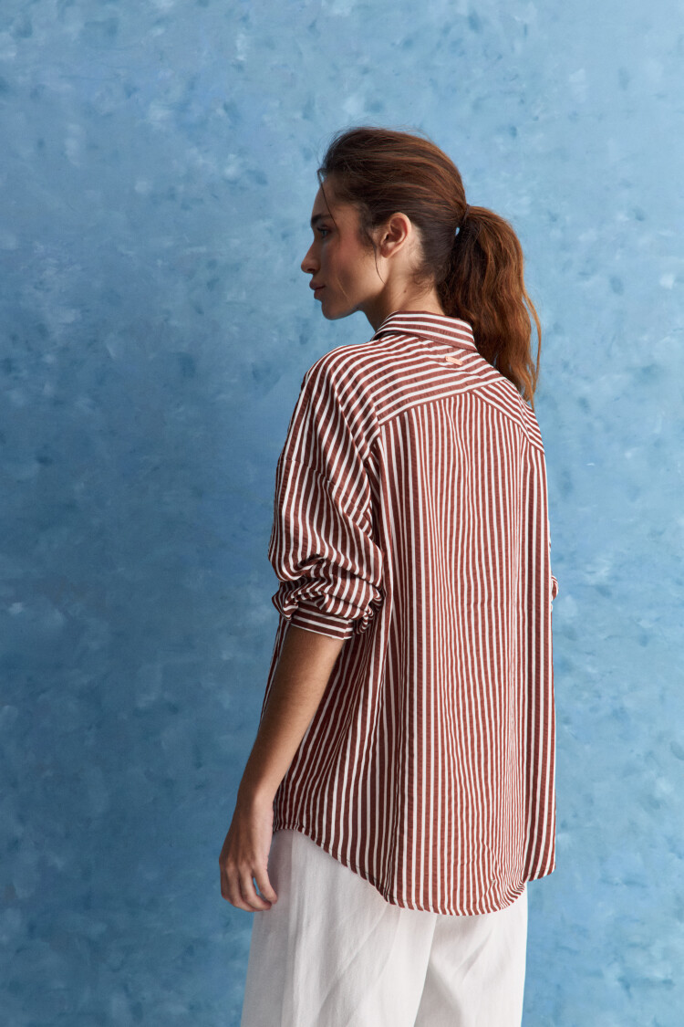 CAMISA VELERISTA Chocolate