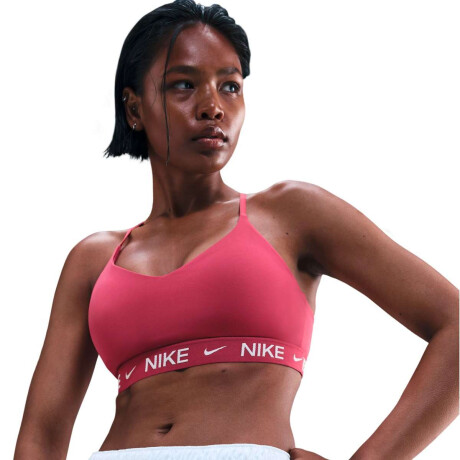Top Nike Indy Light Support de Mujer Rojo