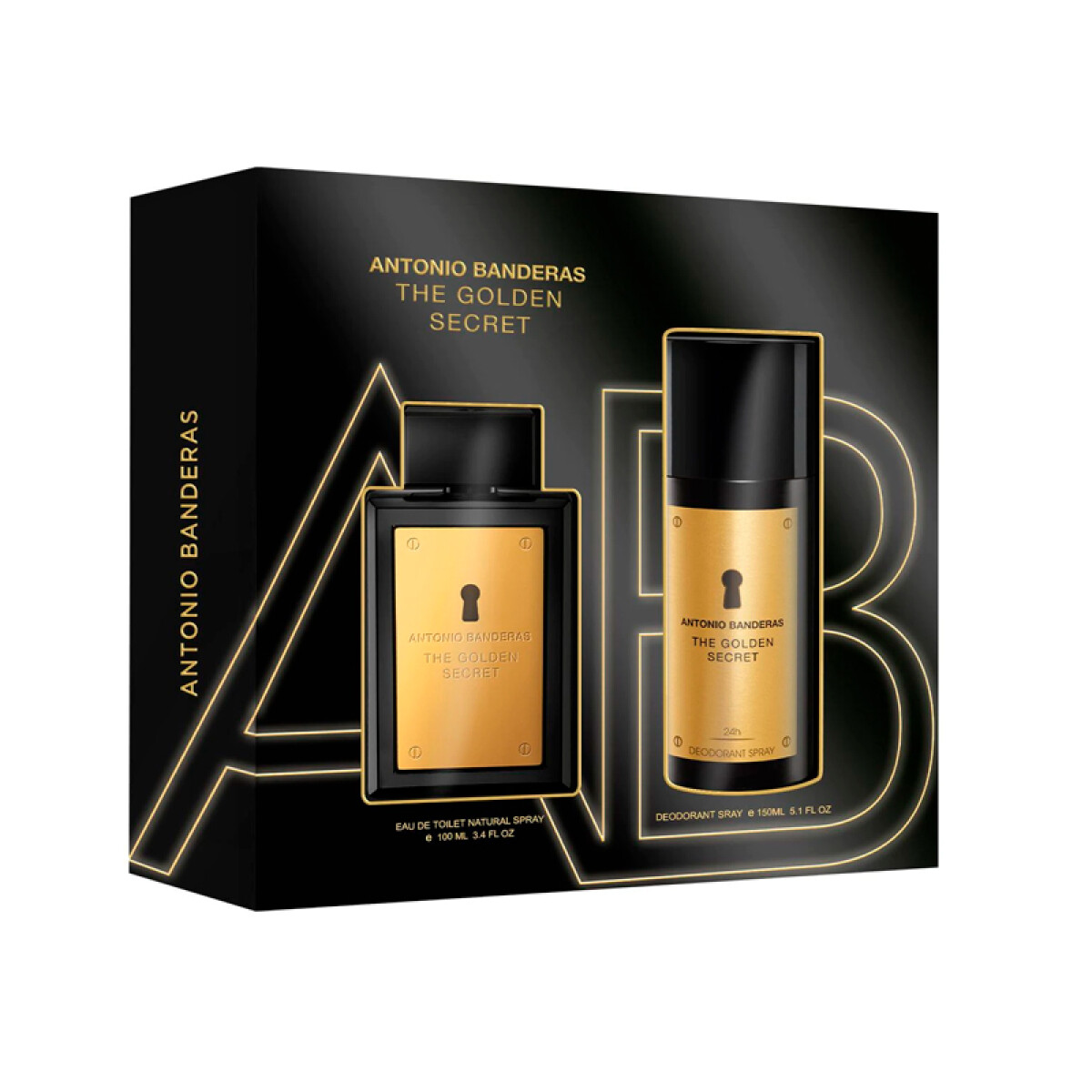 Antonio Banderas Golden Secret Set para Hombre Fragancia Edt 100Ml + Desodorante 150Ml 