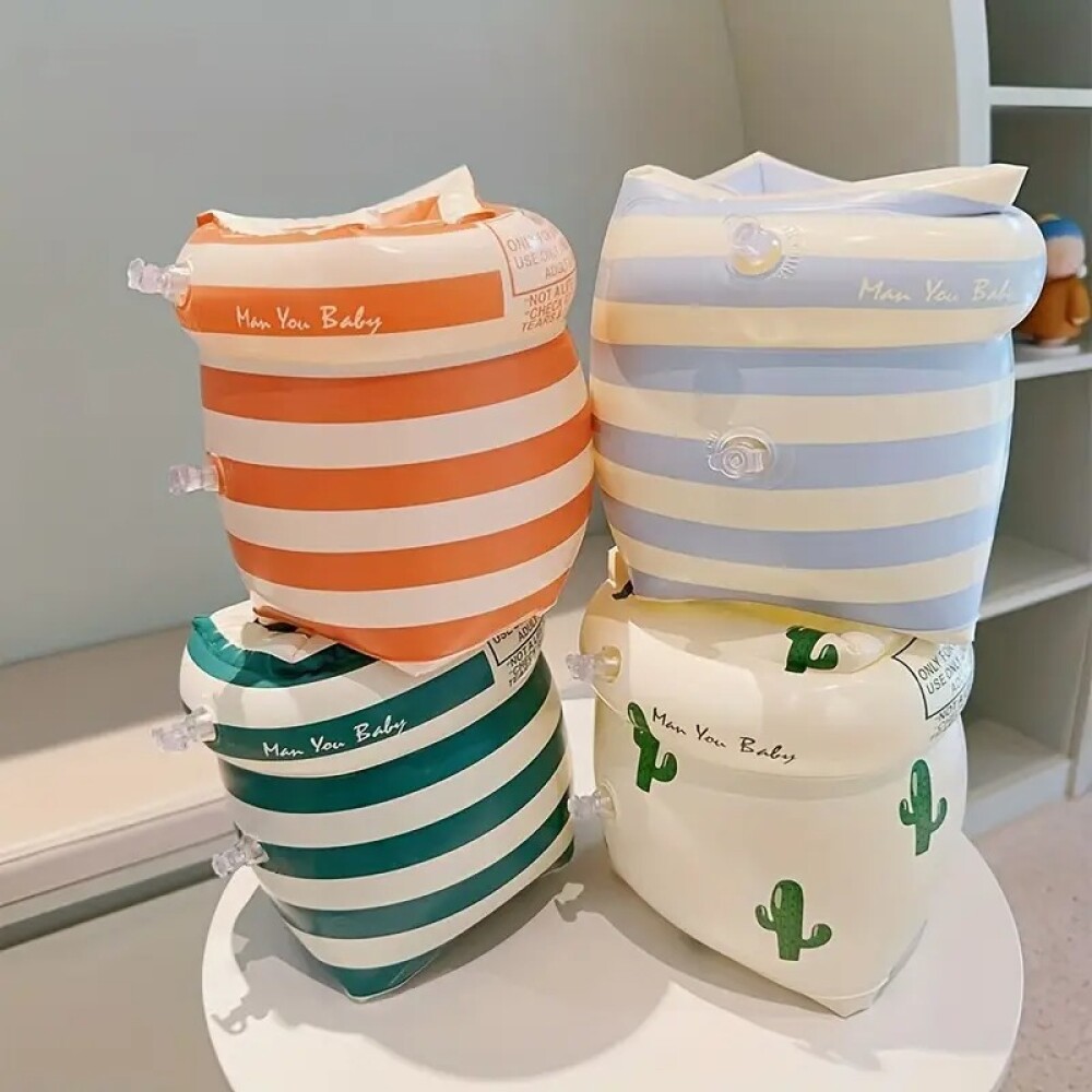 Alitas flotadores para niños striped rayada naranja