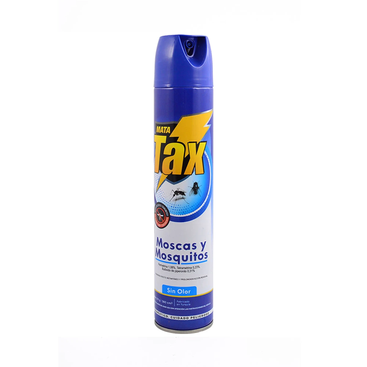 Insecticida TAX en Aerosol Mata Moscas y Mosquitos 360ml 