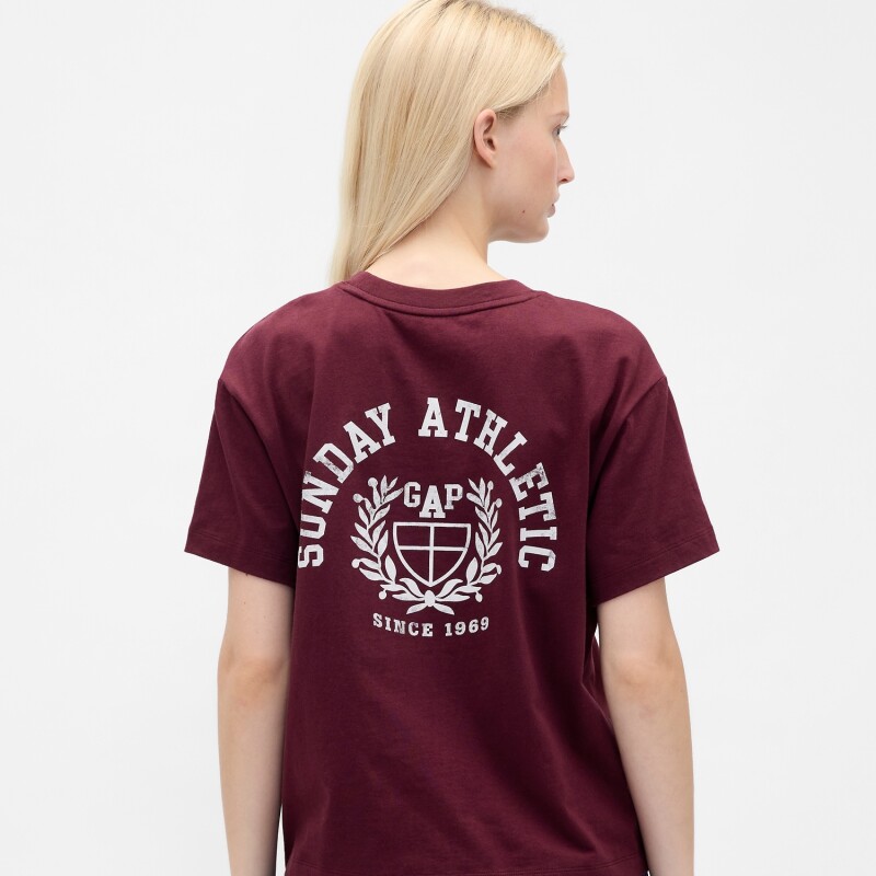 GRAPHICS - SS EDITOR TEE SUNDAY ATHLETIC TUSCAN RED