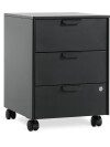 Cajonera KLINTHOLM 3 cajones negro Cajonera KLINTHOLM 3 cajones negro