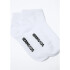 KIT COM 3 PARES DE MEIAS UNISSEX BRANCO