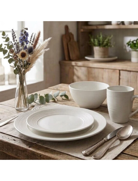 SET 16PZAS STONEWARE D28-21-15/350ML RIPPLE SET 16PZAS STONEWARE D28-21-15/350ML RIPPLE
