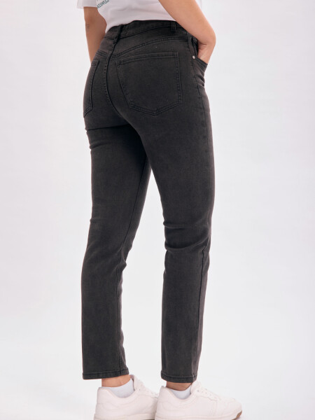 Pantalón jean recto Negro