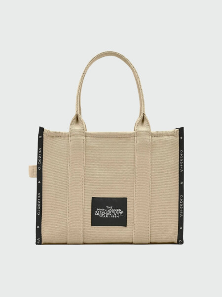 Marc Jacobs- Bolso tejido en jacquard , The Large Tote Beige