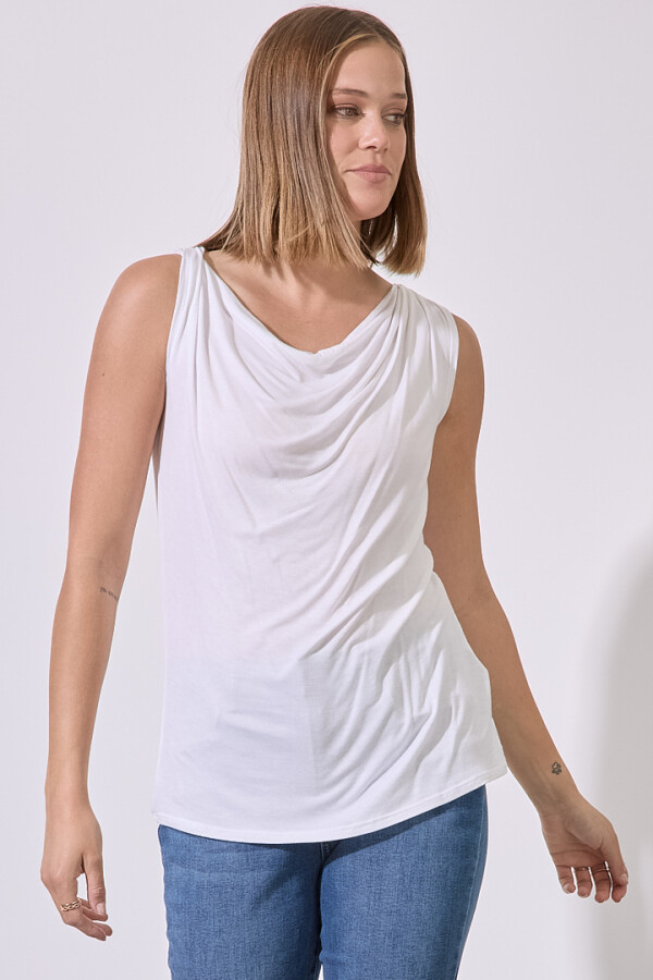 Musculosa Escote Volcado CRUDO