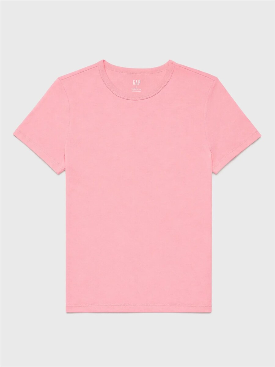 Remera Cuello Redondo Mujer - Bright Guava 