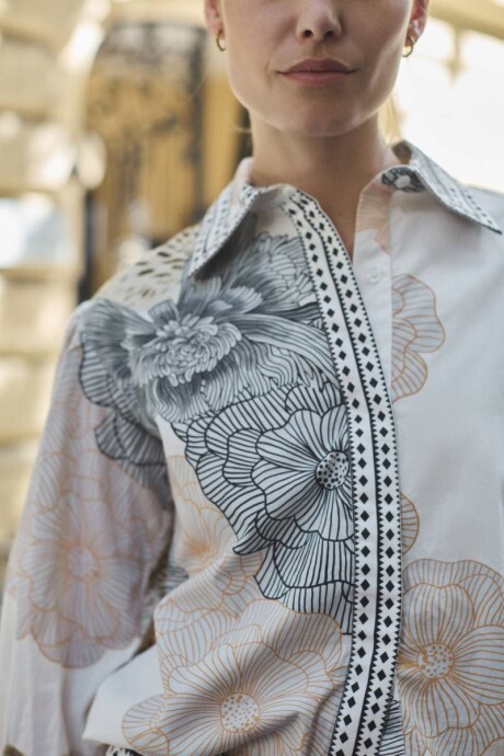 Camisa Garden Tiger Poplin Camisa Garden Tiger Poplin