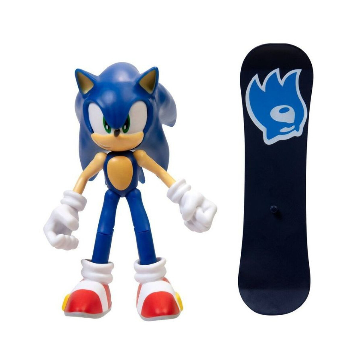 Figura Articulada Sonic The Hedgehog- Sonic w/Snowboard 