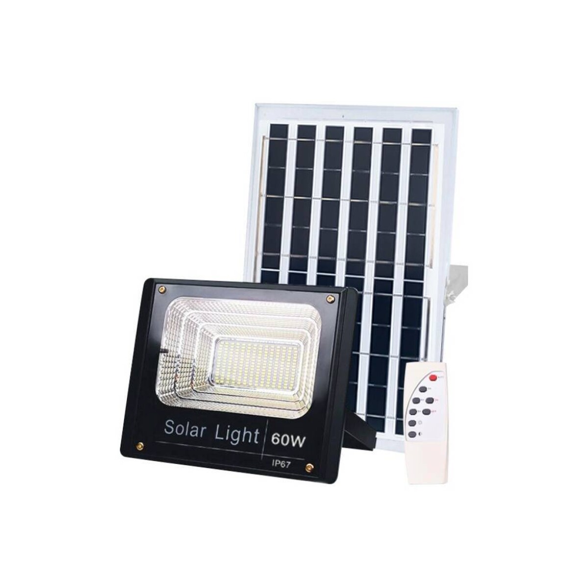 Luz Led Exterior Con Panel Solar 60w 