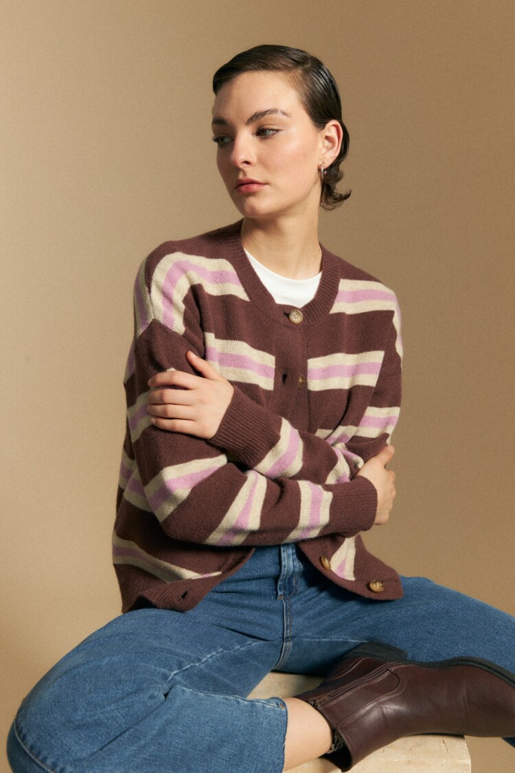 CARDIGAN TRINDADE Chocolate