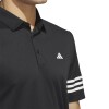 Remera Adidas Polo 3-Rayas Negro