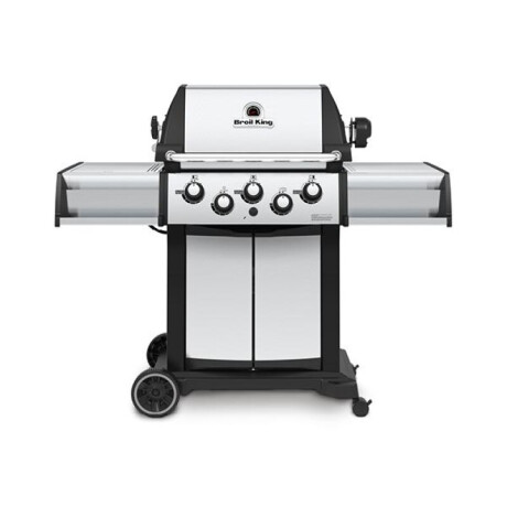 Barbacoa a gas Signet 390 con hornalla y spiedo Inox