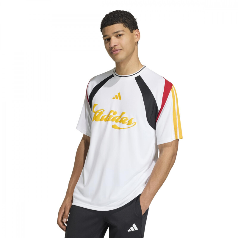 REMERA ADIDAS M TIRO NP TEE HOMBRE KB6144 Blanco-negro