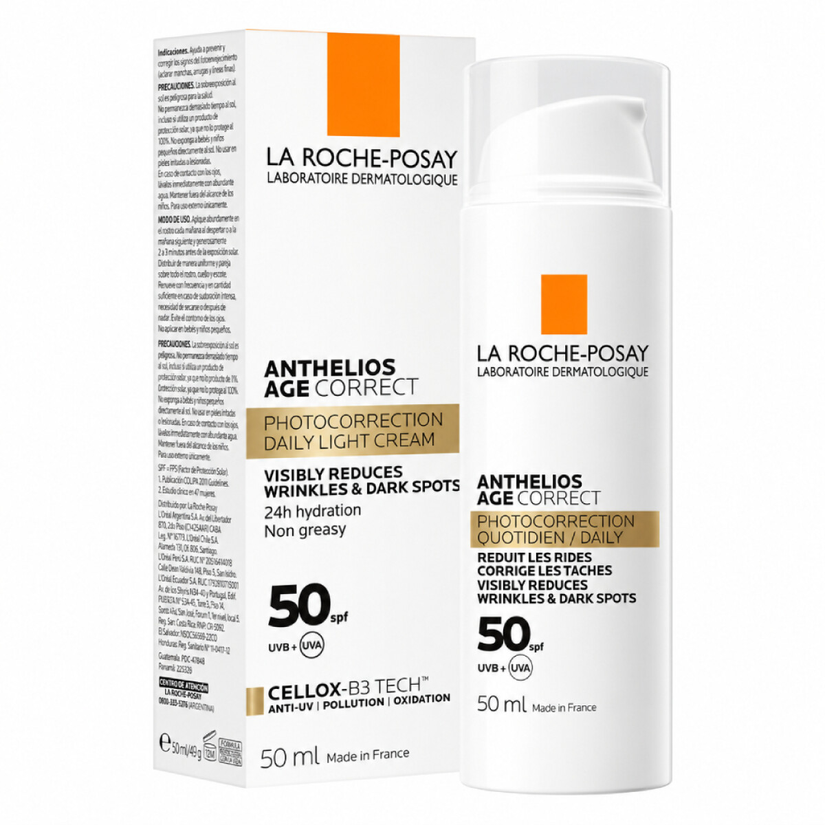 Protector Solar La Roche-Posay Anthelios Age Correct SPF50 50ml 
