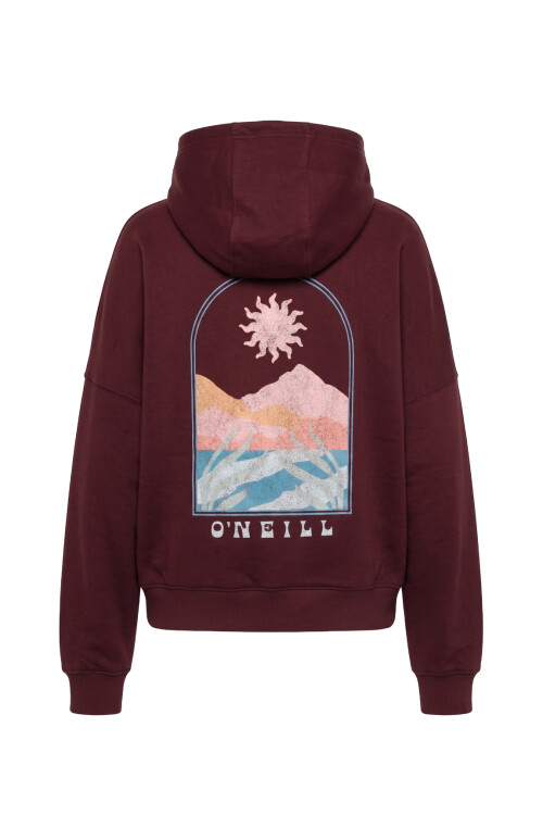 Canguro O'Neill Woman Retro Landscape Oversize Bordó