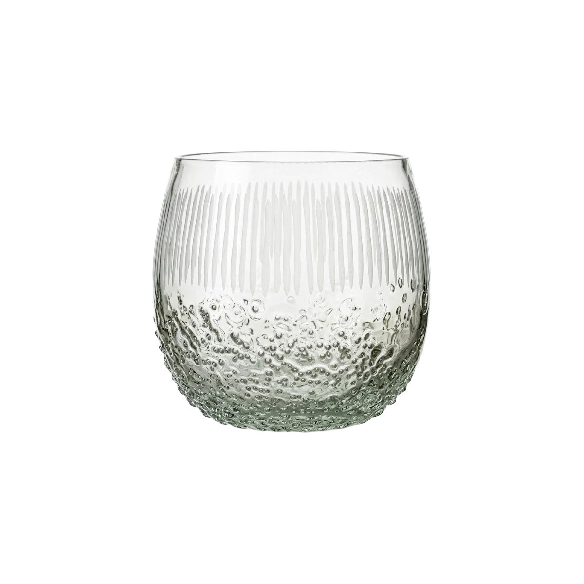 PORTA VELA VIDRIO GRIS 12CM 