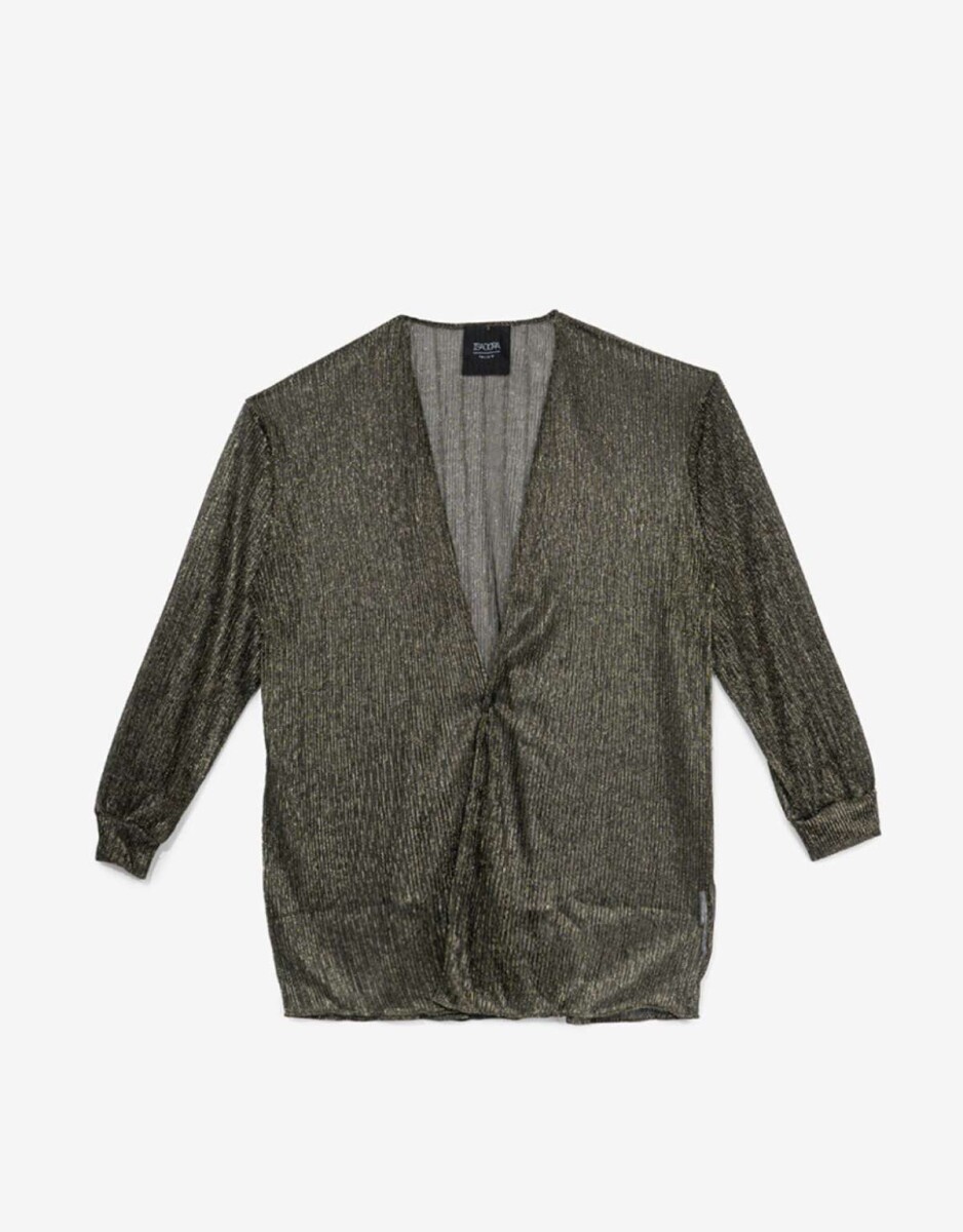 Kimono Con Lurex - Plateado Antique Silver 