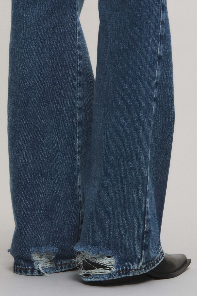 JEANS BOOTCUT MOSS BLUE Azul