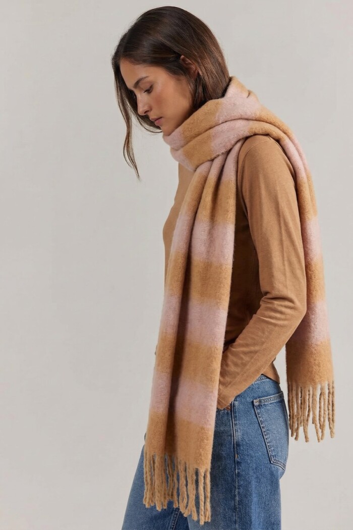 Pañuelo Rayado Rosa