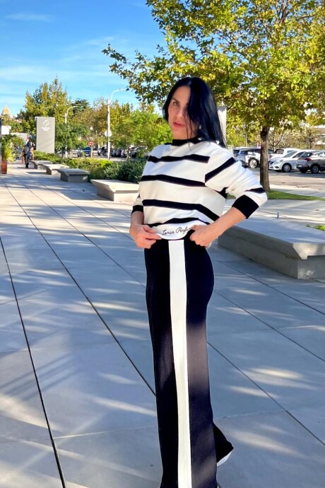 Pantalon wide leg Benagil Negro